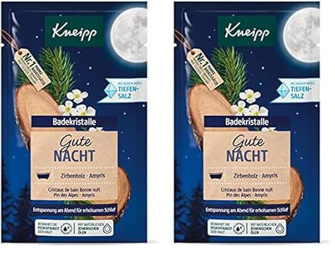 Kneipp Cristales de baño de Buenas Noches, 60 g (Paquete de 2)