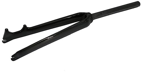 Pawnath Fourche avant en fibre de carbone pour vélo de route, fourche avant de frein à disque, tube droit en fibre de carbone 700C
