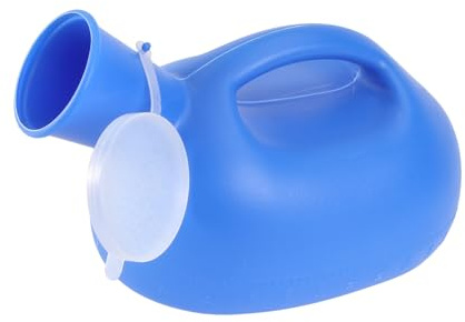WATIIFUFU Tragbare Urinflasche Aus Pe Für Draußen Mit Abdeckung Für Herren Mit Ergonomischem Griff Und Breitem Standfuß