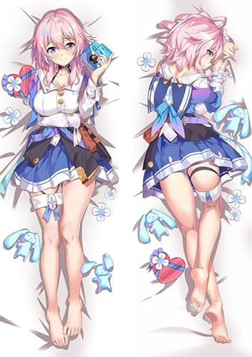JNLIFT Anime Kissenbezug für Honkai: Star Rail,Anime Pillowcase Hochwertiges Full-Body Umarmungskissen Bezug,Body Kissenbezug Seitenschläferkissen Bezug,Peachskin-40x120CM