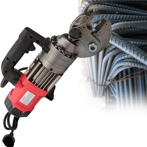 GUHPZA Hydraulische Biegemaschine für Betonstahl, 850 W elektrische Biegemaschine für Betonstahl, Biegen von Betonstahl bis zu 4–22 mm, Biegemaschine für Betonstahl, tragbare EL,