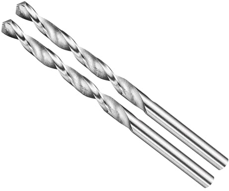 METALLIXITY Punta da Trapano (4,5mm) 2pz, Acciaio ad Alta Velocità 4241 (HSS) Gambo Dritto Non Rivestito (Lucido) 118° per Legno Plastica Ferro Rame Alluminio Metallo Morbido Basso