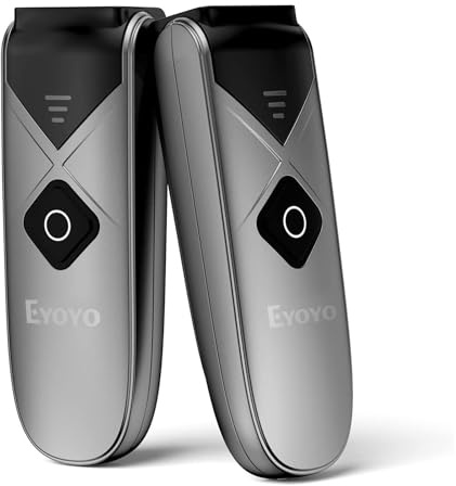 2-Pack Eyoyo Mini Bluetooth escáner de código de Barras para bibliotecas escáner 2D inalámbrico de Mano, Compatible con teléfonos móviles, Androids, tabletas y Ordenadores portátiles.