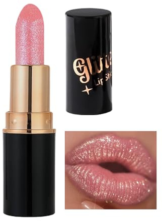 YNPQTDS Rouge à Lèvres Pailleté pour Femmes | Brillance Labiale Longue Tenue,Avec Effet Shimmer et Scintillant Résistant au et aux Traces Lipstick pour Femmes Mariage et Fêtes