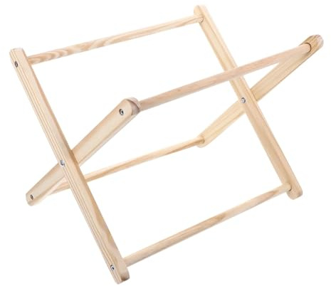 Revistero soporte de escritorio organizador de almacenamiento plegable de madera decoración del hogar exhibición de periódico marco decorativo Oficina