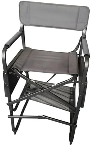 Regiestühle Klappbarer tragbarer Regisseur-Maskenbildner-Stuhl, Metall-Aluminium-Strandstühle, moderner Strandstuhl aus Holz, 6 kg(Without Headpillow)