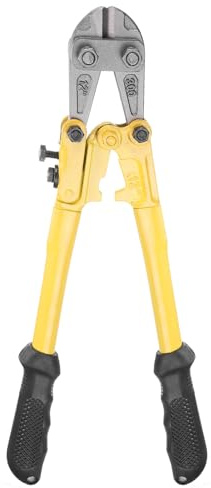QUARKZMAN Cortapernos Resistente 12 Cortador Mini Con Bloqueo Hojas De Acero Aleado Cr-V Cortapernos Mango Bimaterial Para Herramienta De Corte De Alambre Y Tornillos