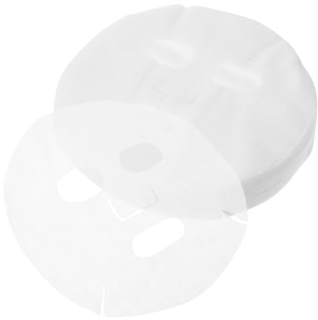 Homoyoyo Selbstgemacht Gesichtsmaske mit Hoher Absorption und Atmungsaktivem Material aus Vliesstoff Weiße 100 Stück für Hautpflege für Spa und Hautpflege Routinen