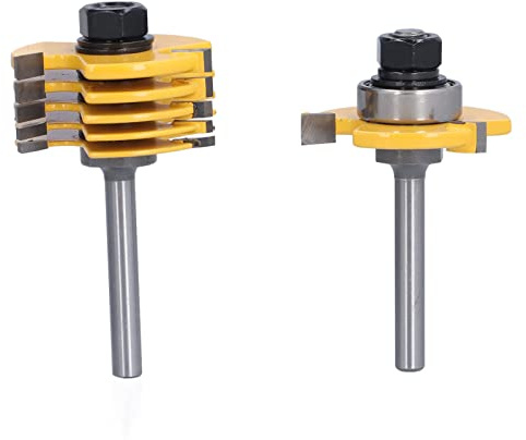 Mèche de routeur de coupe de fente 2 pièces 3 ailes 6 largeur de coupe/tige de 4 pouces/profondeur de 2 pouces pour les Machines de gravure de fraisage de bureau portatives Cnc