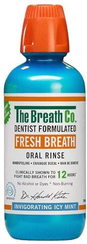 The Breath Co Fresco Respiración Oral Enjuague - 500 ml, Icy Menta