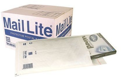 2 X (100 Pack) D/1 D1 - 180 x 260mm Sealed Air Mail Lite White Padded Envelope Mail Postal Bags (DVD Size) [Equivalent to JL1 / Featherpost size D]