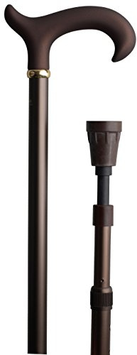 Gehstock ANTISHOCK, ergonomischer Derbygriff, mit integriertem Patent- Stoßdämpfer