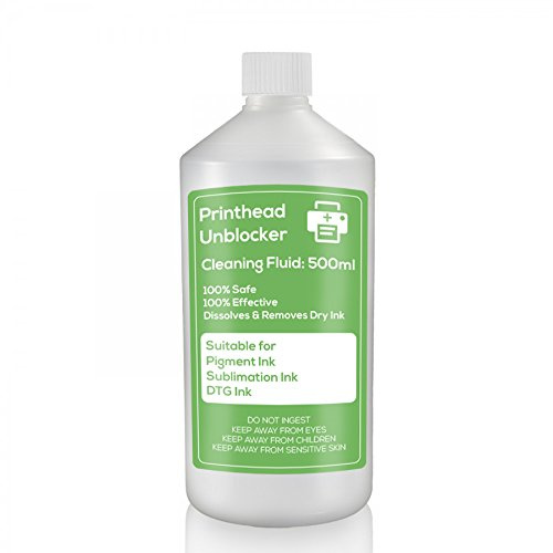 DTG Print Head Cleaning Fluid 500ml Clean & unblock printhead nozzle for Epson / Brother printer print head