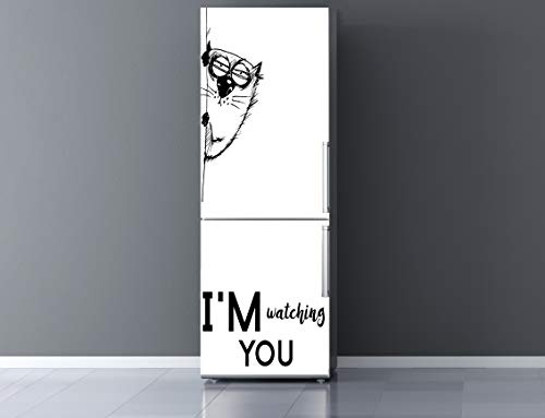 Oedim Vinilo para Frigorífico Te Estoy Viendo 185 x 60 cm | Adhesivo Resistente y de Fácil Aplicación | Pegatina Adhesiva Decorativa de Diseño Elegante