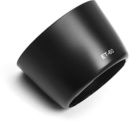 Fotover ET-60 Lens Hood Replacement Sun Shade for Canon EF 75-300mm f/4-5.6 II/II USM&EF 75-300mm f/4-5.6 III/III USM&EF 90-300mm f/4.5-5.6/USM&EF-S 55-250mm f/4-5.6 IS/IS II Lens