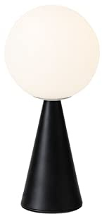 Fontana Arte Bilia Mini Lampada da Tavolo A Luce Diffusa By Gino Ponti - Nero