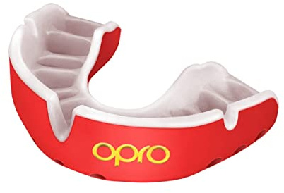 OPRO Paradenti Livello Oro – Aderenza Ottimale – Paradenti per Boxe, MMA, Rugby, Hockey – Protezione Dentale per Adulti e Bambini – Facile da Modellare – Con Garanzia Dentale