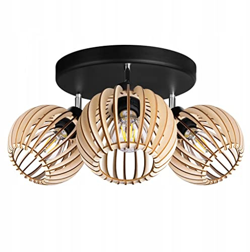 FKL DESIGN Home Deco – Pendelleuchte Esstisch – Hängeleuchten & Pendelleuchten – Deckenlampe Hängend – Lampenschirm Hängelampe- Esszimmerlampe - Wohnzimmer - Küchenlampe - Leuchte Beleuchtung