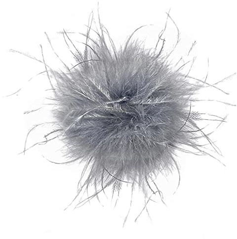 BYNYXI Damen FederBrosche Flauschige Straußenfeder Tiara Handgelenkmanschetten Handgelenk Ärmel Bankett Blume Zum Karneval Cosplay Party