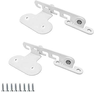 Csirnto Fenstersicherung 2 Stück Fensterschnalle Fensterschloss Fensterriegel Fenster Kipp Regler Fensterstopper Kippregler Flügelfenster Sash Jammer Türschloss für Die Von Home Office (Weiß)