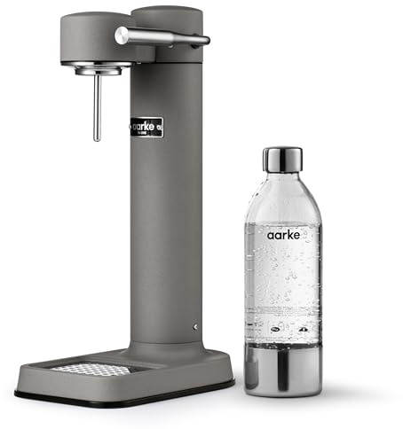 Aarke Carbonator 3, Machine à Soda avec Bouteille d'eau, Finition Gris mat