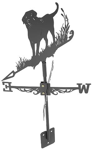 Toddmomy Girouette de Ferme en Fer Noir Support Sol, Résistante à L’Usure et Facile à Assembler, Décoration Extérieure pour Jardin et Garage