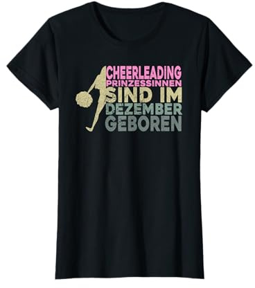 Cheerleading Geburtstag Damen Pompom Cheerleaden Mädchen T-Shirt