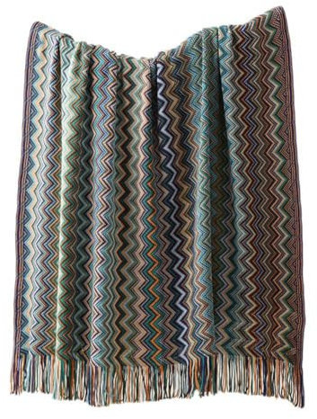 Aorwh Home Boho-Überwurfdecke für Couch, Sofa, Bett, Bauernhaus-Cottage-Dekor, Weiche, Warme, Gemütliche Strickdecke mit Quasten, Langlebig, Ca. 127 cm X 172 cm (Einschließlich Quasten), Stil A