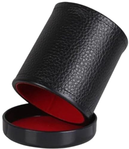 Pu-Leder-würfelbecher, Flanell-Futter, Würfelbecher, Würfel-Shaker-Becher, Leise Beim Schütteln, Würfelbecher, Kunstleder, Brettspielzubehör Für Bar, Ktv