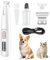 PawTrim Pro, Superleise/Wiederaufladbarer Pfotentrimmer, für Haustiere mit LED-Licht, Wasserdichter, Kabellos Haustier Rasierer, Hundeschermaschine, Profi Hundetrimmer für Hunde Katzen Pfoten, Augen