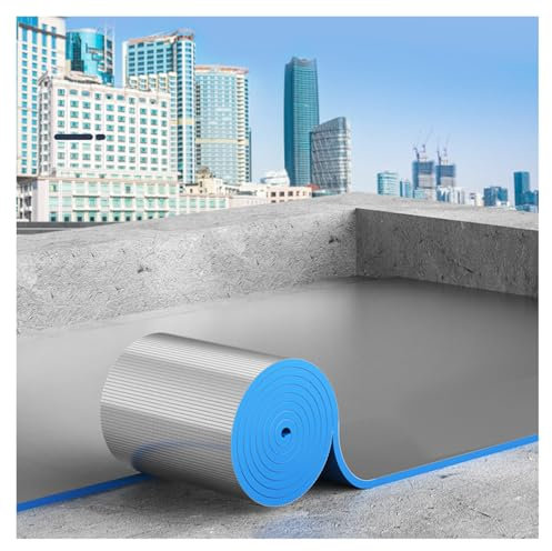 ZXCASDF Self-adhesive Aluminum Insulation Cotton,Car Sound Deadener Deadening Mat，Roof Insulation Wool Sun Protection Color Steel Tile Roof Thermal Insulation Film Waterproof(5MM(THK),1 * 3M(3m²))