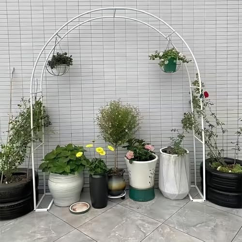 Romantico arco di rose giardino padiglione per piante rampicanti e verdure telaio in acciaio ferro decorazione esterna arco