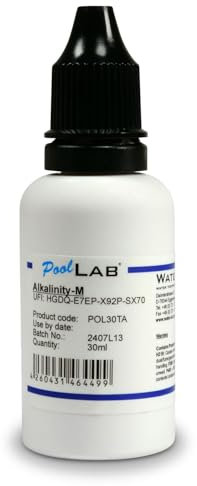 PoolLab 2.0 Alka-M Flüssigreagenz - Für Professionelle Pooltests - Flasche mit 30ml - Made in Germany - Hochpräzise Wasseranalyse für Pools und Spa