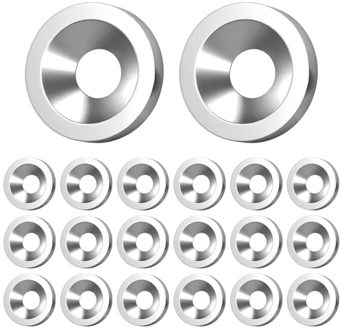 Ctyjia 20 Pièces Rondelle Plate, Rondelles à Tête Fraisée, M3x12x3mm Rondelle Cuvette en Acier Inoxydable, Pour Vis à Tête Fraisée