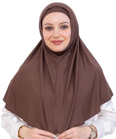 Prien Chic Hijab Für Damen, Muslimische Lang Kopftuch Set, Schal Mit Bonnet, Türkische Islamische Kleidung, Gebetskleidung Für Frauen, Abaya, Gebet