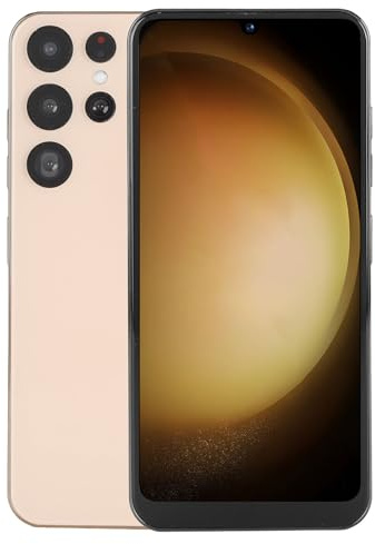 Cuifati 6,26 Tum Mobiltelefon, 4 GB RAM 64 GB ROM, 16MP AI -kamera, Metallramdesign, 5800mAh Batteri, 720x1600 Upplösning, Ansiktsupplåsning, Smartphone för 8.1 med Quad Core -processor (Guld)
