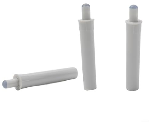 10 tamponi per armadietti, ammortizzatori per riduzione del rumore per porte e cassetti, in plastica ABS (bianco)