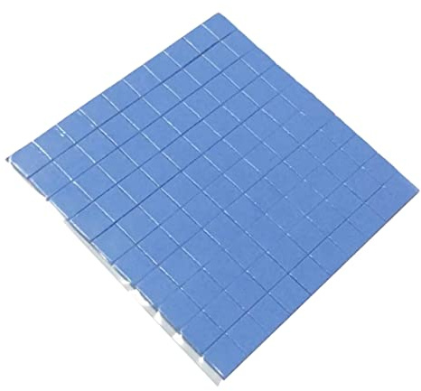 NUOBESTY 100pezzi Cuscinetto Termico in Silicone Conduttivo Per Chip Ic Cpu Ssd Led Pad Conduzione Del Calore Per Gpu Dissipatore Calore Morbido e Non Conduttivo
