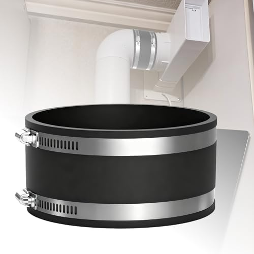 GOEDCH Manchon en caoutchouc flexible avec deux colliers de serrage en acier inoxydable : manchon en caoutchouc flexible de 125 mm en EPDM, raccord de tuyau en caoutchouc pour ventilateur de tuyau