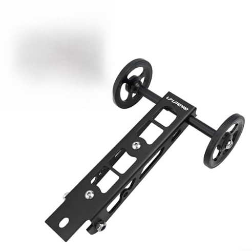 Jotekonoby Easywheel Flaschenhalter für Birdy 1/2/3 Serie, Gepäckträger kompatibel mit RHINE Falträdern, Aluminium-Legierungsrad für Ezwheel, leicht und Si(Silber)