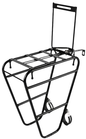kowaku Bike Front Rack Carrier Bag Luggage Shelf Front Fork Rack Cargo Pannier for Travel Long Distance Cycling Riding