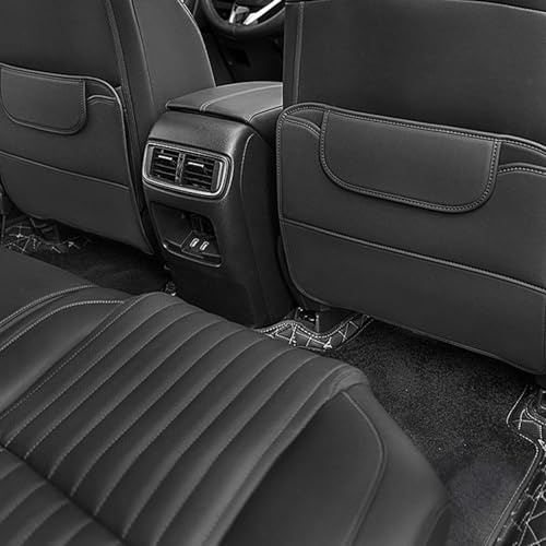 CWCHUHAI Auto Rückenlehnenschutz für VW UP 2024-2019, Trittschutz Autositzschoner Aufbewahrungstasche mit Taschen Rücksitzschoner Autozubehör 2 Stück