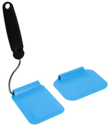 Colcolo Spatole ad angolo regolabile, girarrosto e ribaltatore, teste delle spatole intercambiabili, accessorio facile da pulire, Blu