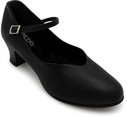 Capezio Junior fotljus, karaktär skor för kvinnor Svart 7 UK
