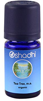 Oshadhi Premium Teebaumöl Bio - 5ml - 100% NATURREINES Ätherisches Öl aus Australien - Melaleuca Alternifolia - Für Aromatherapie, Hautpflege, Raumduft und Massage - Glasflasche