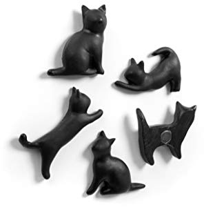 Trendform® FA4583 Magnete Meow, 5er Set, schwarz