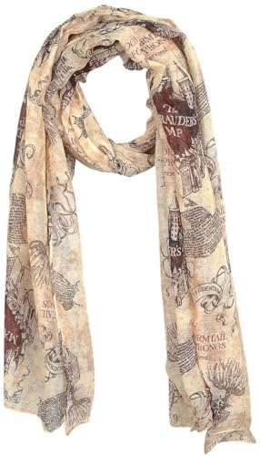 Harry Potter Karte des Rumtreibers Frauen Tuch multicolor Fan-Merch, Filme, Karte des Rumtreibers