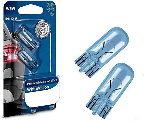 2x Philips W5W 12V 12961NBVB2 White Vision Xenon Effekt 4500K Innenbeleuchtung Kofferraumbeleuchtung Handschuhfachbeleuchtung Türbeleuchtung Einstiegbeleuchtung Ersatz Halogen Lampe E-geprüft