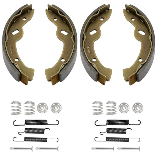 EZGO TXT Brake Shoes Rear Kit Assembly Fit for 2-Cycle EZGO TXT/Medalist 1997-2008 and Workhorse 97+, Golf Cart Brake Pads OEM 27943G01 27945G01 70794G01 70795G01, Only for 2-Cycle EZGO Carts