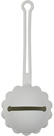 Nattou Schnullerhalter aus Silikon, Praktisches Schnuller-Etui für alle Modelle, BPA-frei, Ca. 18 cm, Silicon, Grau